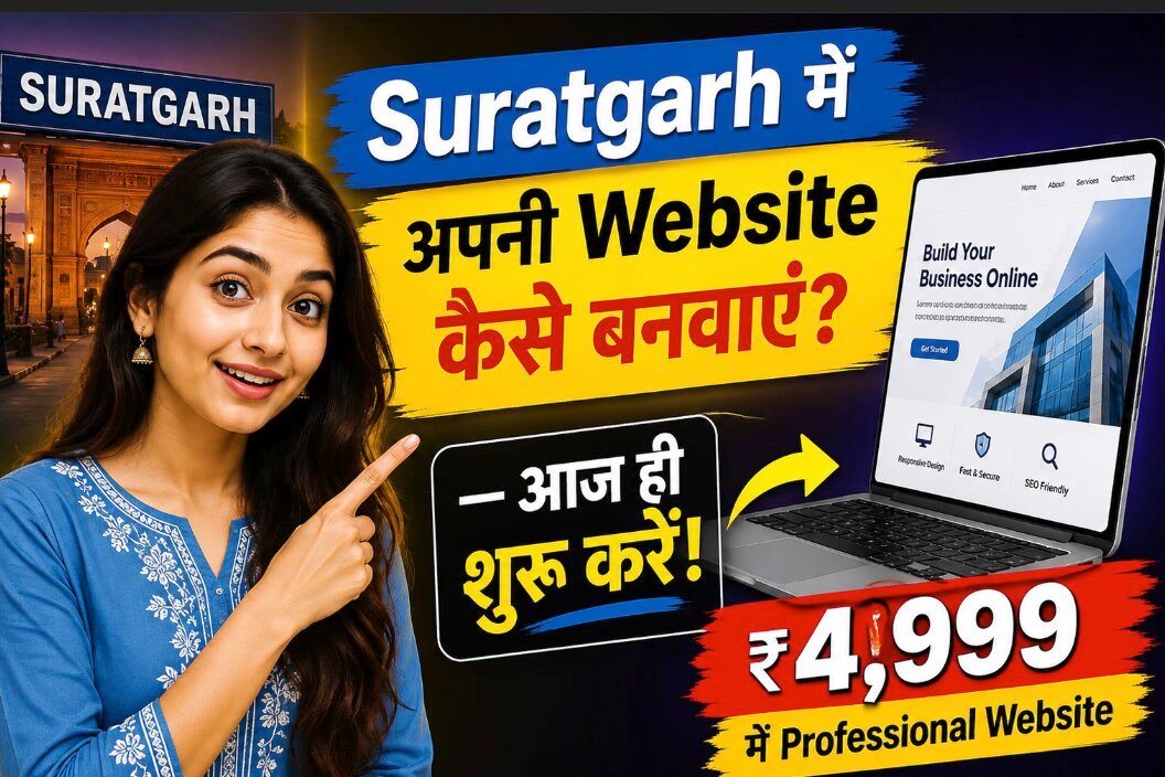 Suratgarh में अपनी Website कैसे बनवाएं? — ₹4,999 में Professional Website