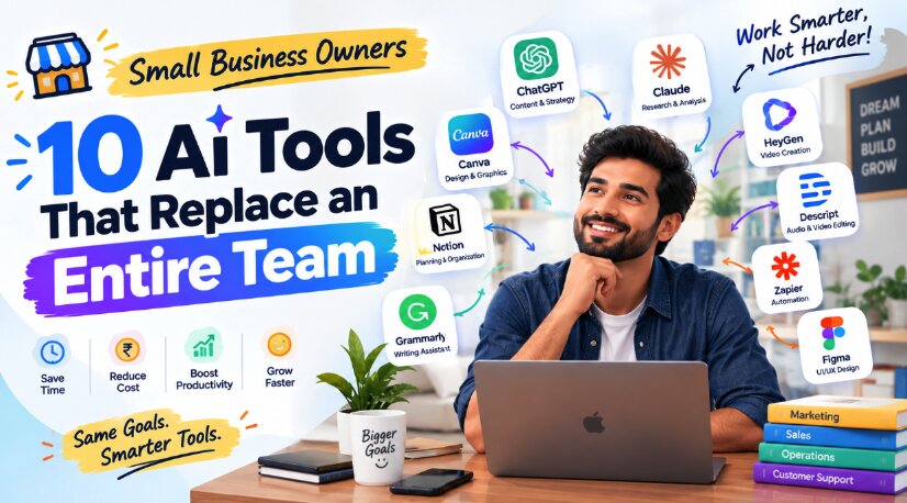 Small Business Owners — 10 AI Tools That Replace an Entire Team