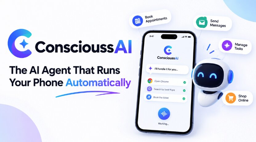 ConscioussAI — The AI Agent That Runs Your Phone and Computer Automatically