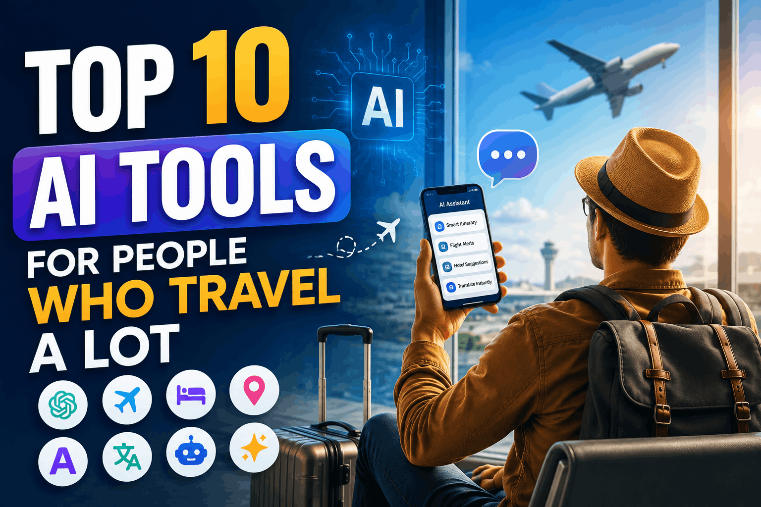 Top 10 AI Tools for People Who Travel a Lot — Not Just Trip Planners
