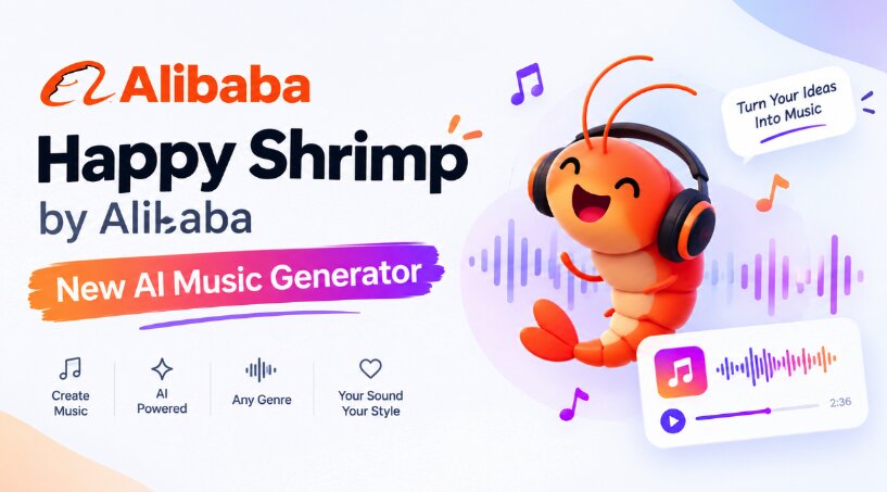 Happy Shrimp by Alibaba — The New AI Music Generator That Turns One Sentence Into a Full Song