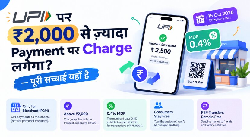 UPI पर ₹2,000 से ज़्यादा Payment पर Charge लगेगा? — पूरी सच्चाई यहाँ है