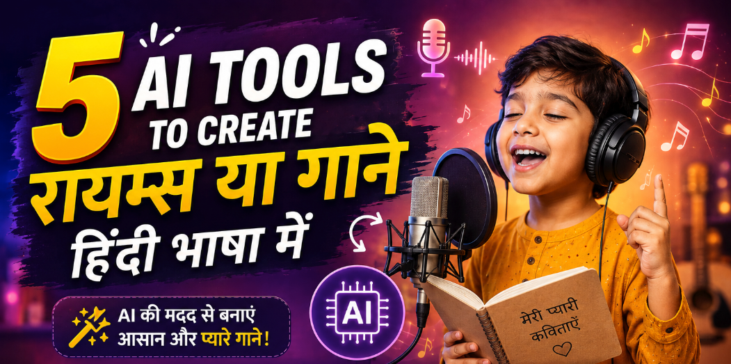 5 AI Tools to Create Rhymes and Songs in Hindi — Free and Beginner Friendly
