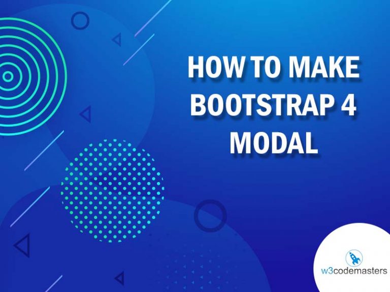 how to make bootstrap 4 modal