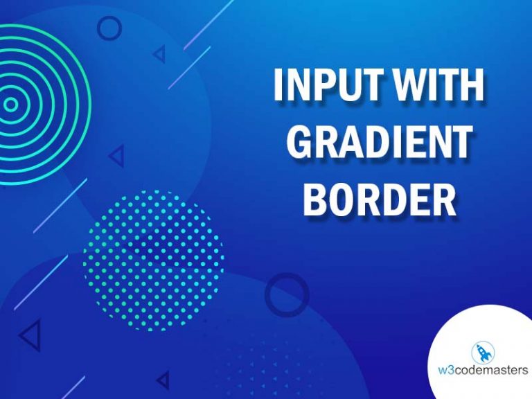 Input With Gradient Border