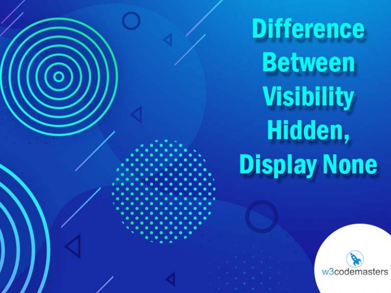 difference between visibility hidden and display none
