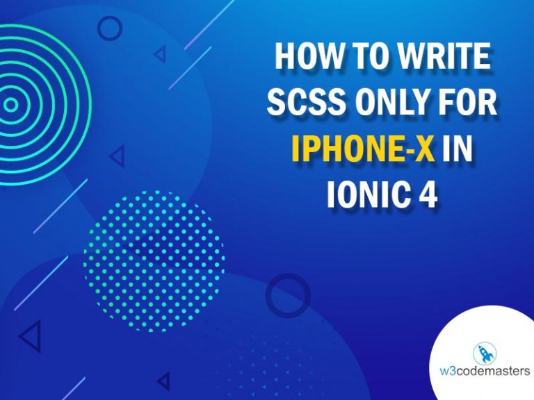 How To Write Scss Only For IphoneX In Ionic 4