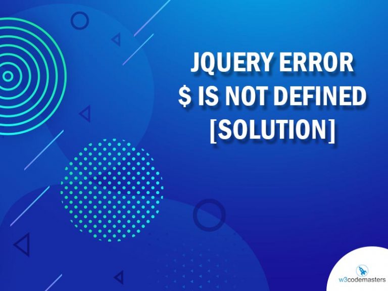 JQuery Error dolar in not defined
