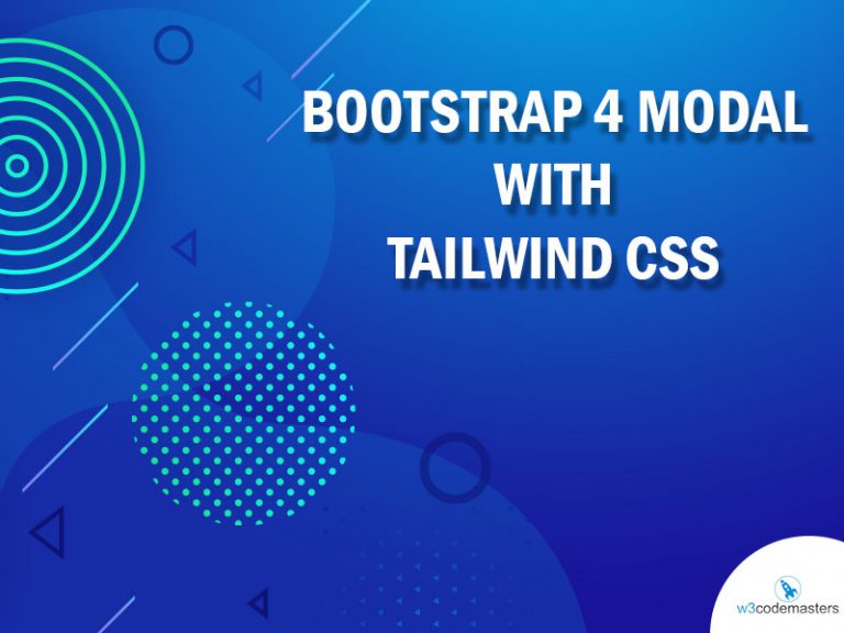 Bootstrap 4 Modal With Tailwind CSS